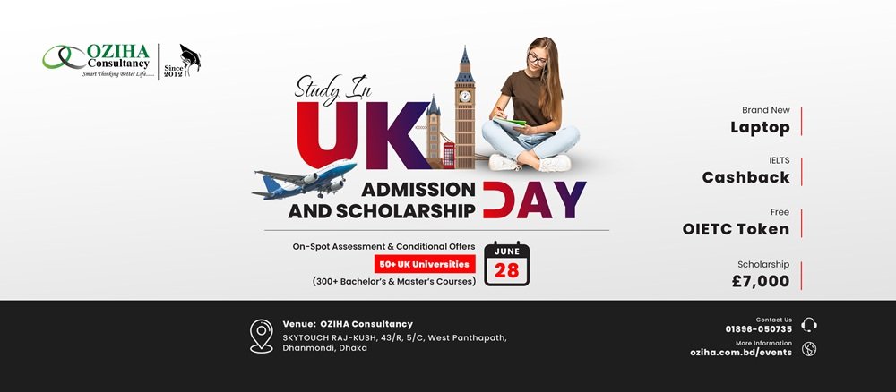 Study in UK - Admission and Scholarship Day